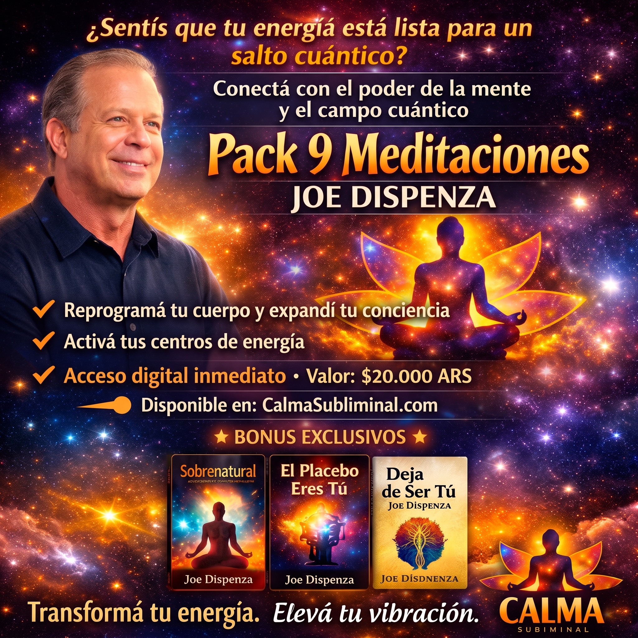 🌌 Pack Exclusivo – 9 Meditaciones de Joe Dispenza